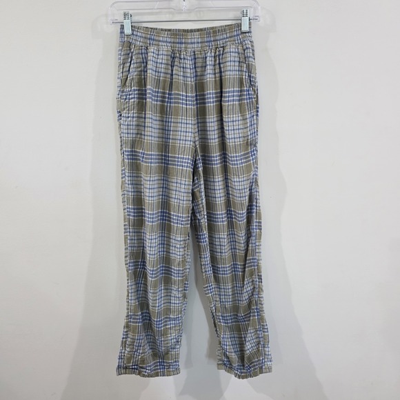 American Eagle Outfitters Other - American Eagle Womens Pajama Pants Size Xs Plaid Thick Lined Cozy Linen Blend‎
